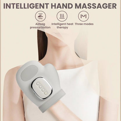 Electric Hand Massager with Heat & Air Compression – 5 Modes, Rechargeable Hand & Finger Massage Machine