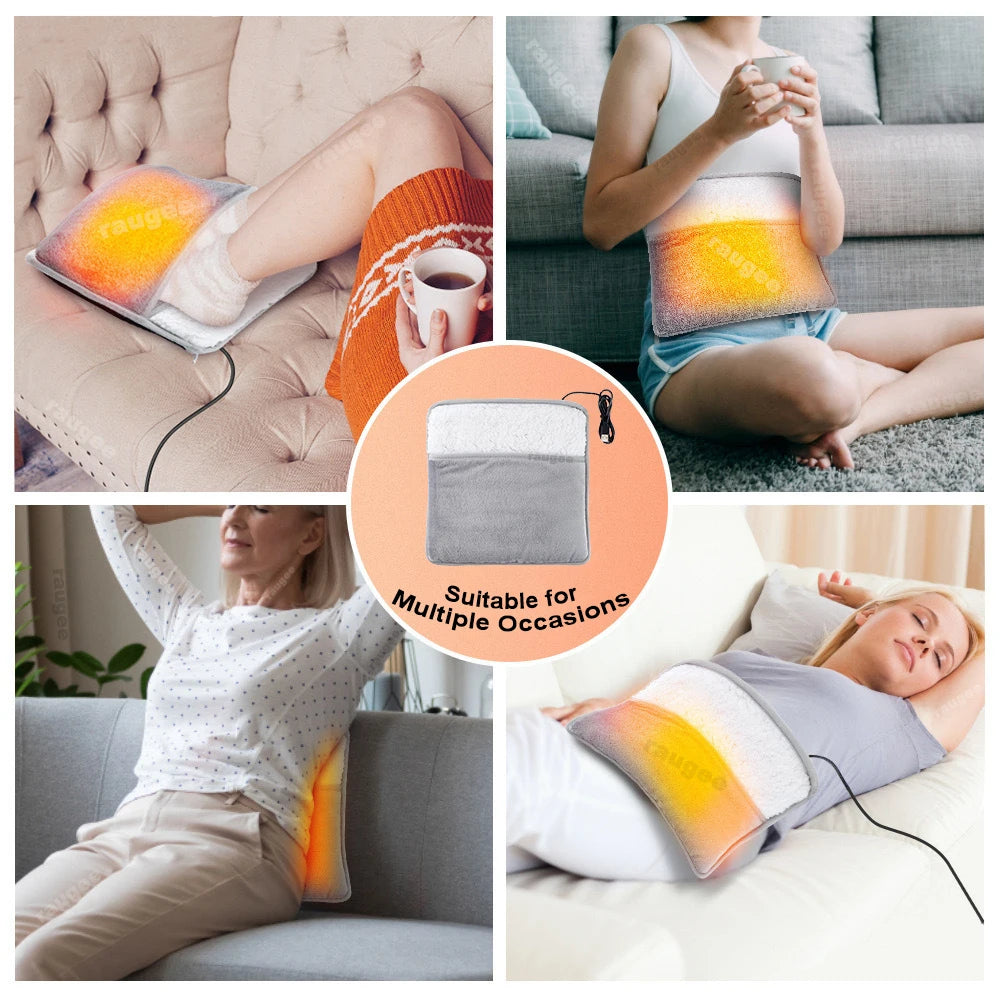 USB Electric Foot Warmer – Soft Plush Heated Foot Heating Pad, Portable Thermal Foot Heater for Home, Office & Bedroom