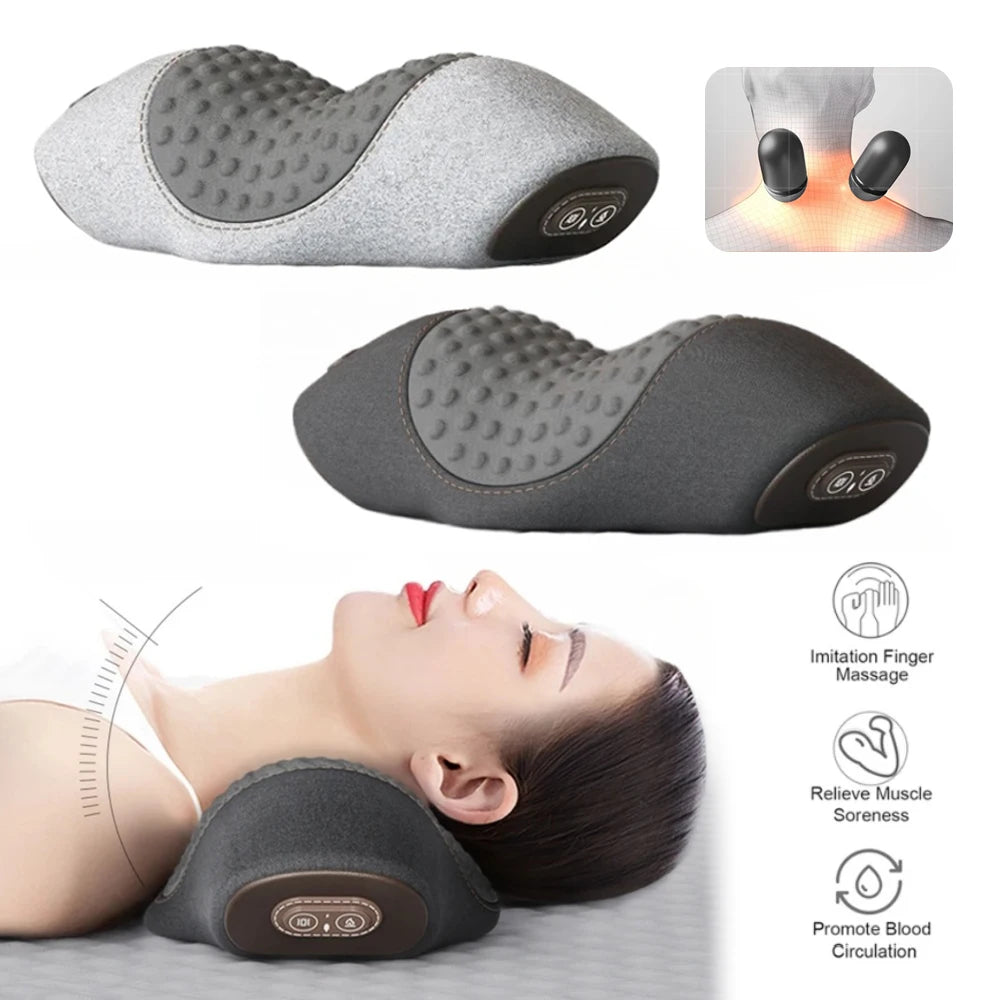 PAQIN Neck Massager Pillow – Non-Electric Cervical Neck Support & Relaxation Pillow