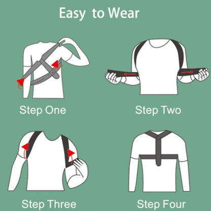 Adjustable Back Posture Corrector – Breathable Shoulder & Back Support Belt for Men & Women