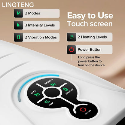 LINGTENG Electric Hand Massager with Heat & Air Compression – Rechargeable Wireless Hand & Finger Massager