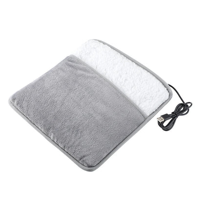 USB Electric Foot Warmer – Soft Plush Heated Foot Heating Pad, Portable Thermal Foot Heater for Home, Office & Bedroom