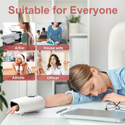 LINGTENG Electric Hand Massager with Heat & Air Compression – Rechargeable Wireless Hand & Finger Massager