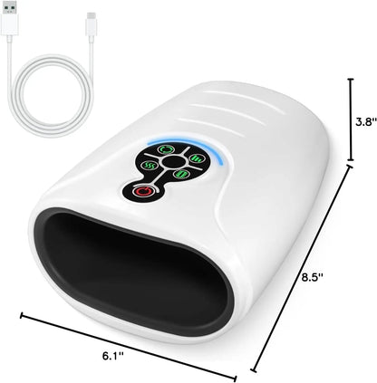 LINGTENG Electric Hand Massager with Heat & Air Compression – Rechargeable Wireless Hand & Finger Massager