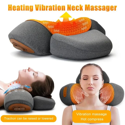 PAQIN Neck Massager Pillow – Non-Electric Cervical Neck Support & Relaxation Pillow