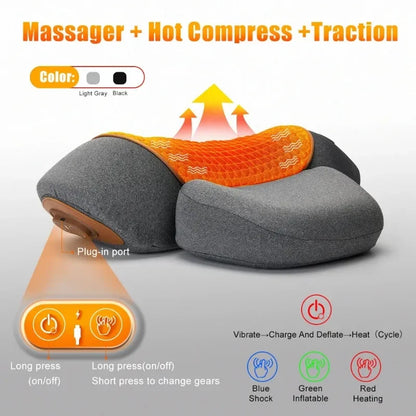 PAQIN Neck Massager Pillow – Non-Electric Cervical Neck Support & Relaxation Pillow